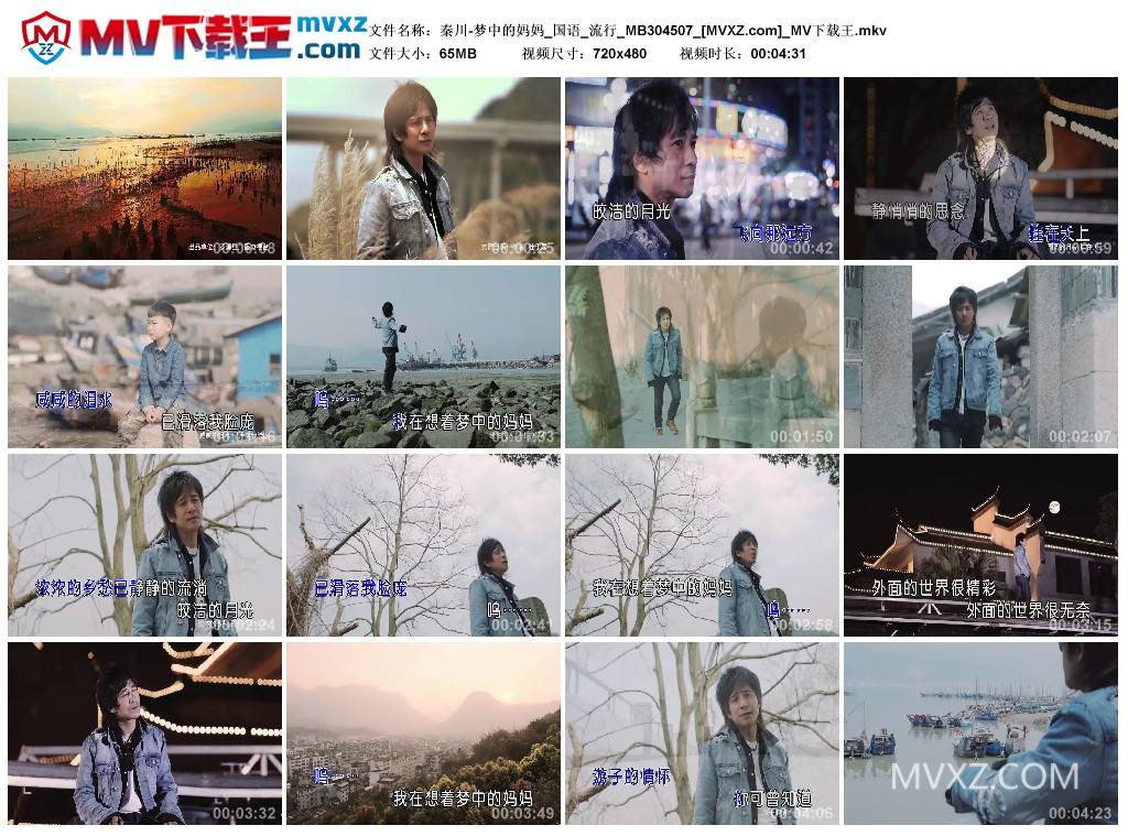 秦川-梦中的妈妈_国语_流行_MB304507